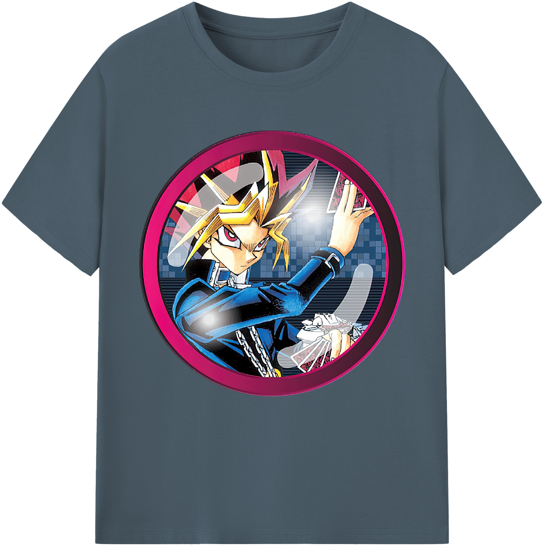 （画像用） 遊☆戯☆王 Yu-Gi-Oh! 綿100％半袖Tシャツ（フロントプリント）